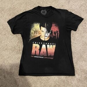 Criss Angel RAW 2019‎ Tour T-shirt Mindfreak Unplugged Men's Medium